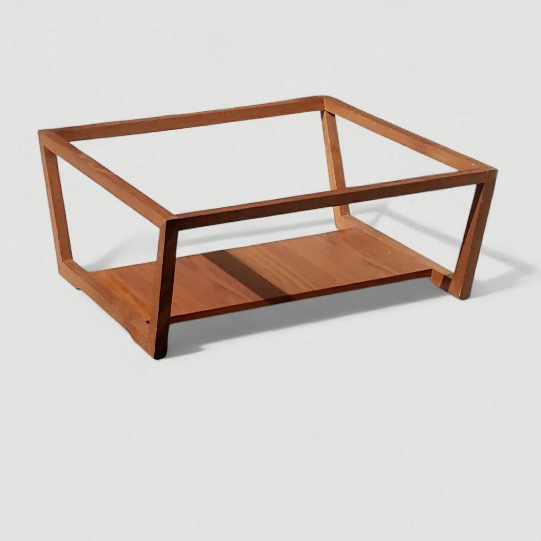 イタリア製】カリガリス ELEMENT ガラス センターテーブル 80cm