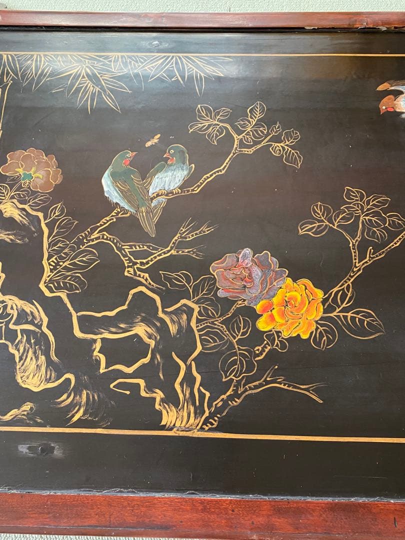 中国　アンティーク　「蘇武牧羊」　壁掛け