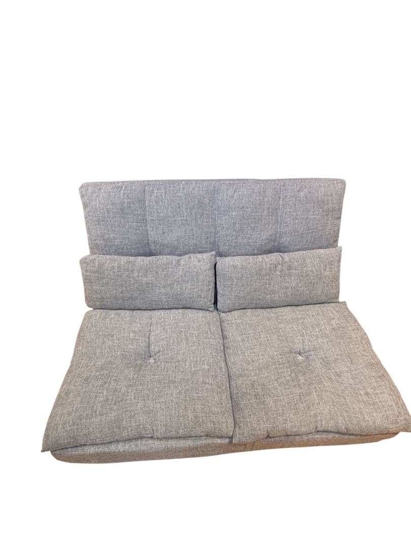 グレー L字型ソファ クッション　高圧スチーム洗浄除菌済み　関東圏限定送料無料