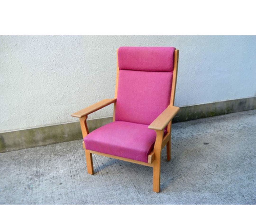 ハンス　J ウェグナー デンマークヴィンテージ 　ハイバック・イージーチェアー