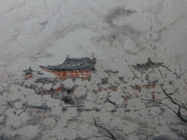 北小路紅女、【春は花】、希少画集画より、状態良好、新品高級額装付