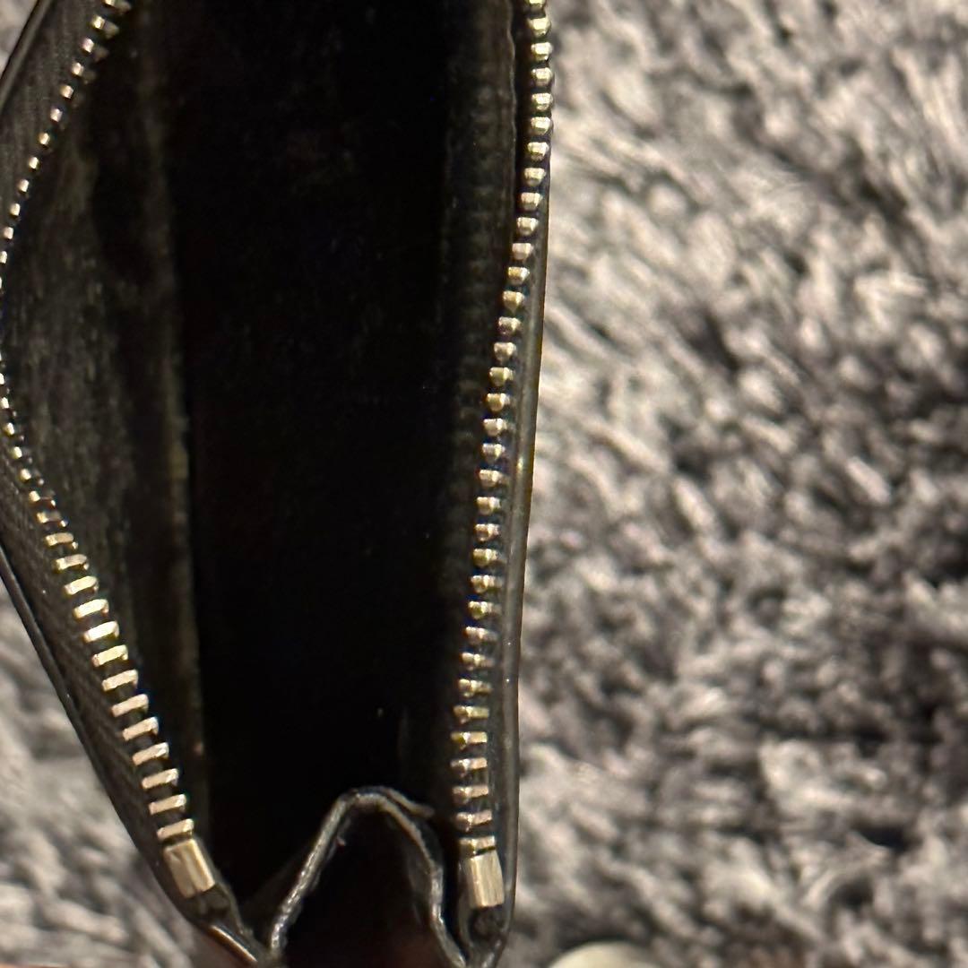 サンローラン　フラグメント ジップポーチ スムースレザー　カードケース