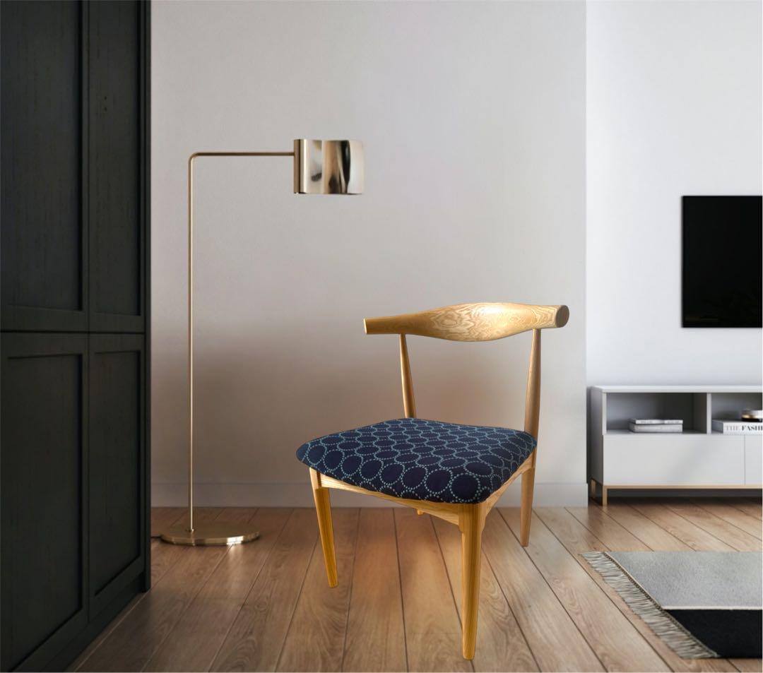 ミナペルホネン使用スツール オットマンハンス.j.ウェグナーデザインリ