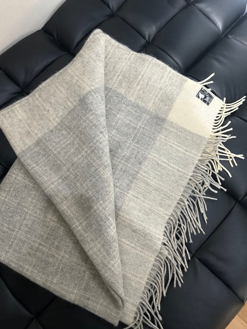 【美品】シルケボー SILKEBORG ウールブランケット