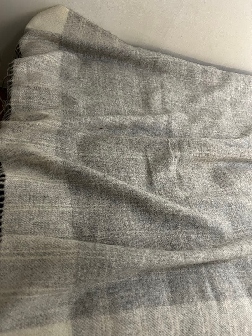 【美品】シルケボー SILKEBORG ウールブランケット