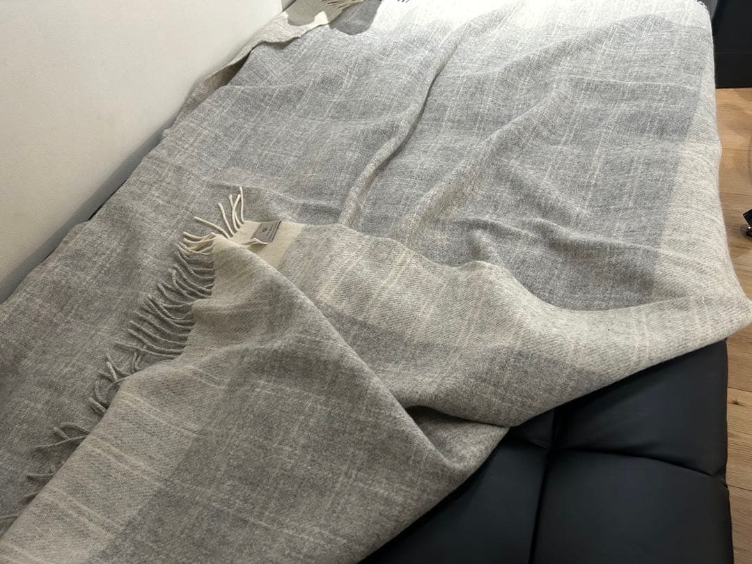 【美品】シルケボー SILKEBORG ウールブランケット