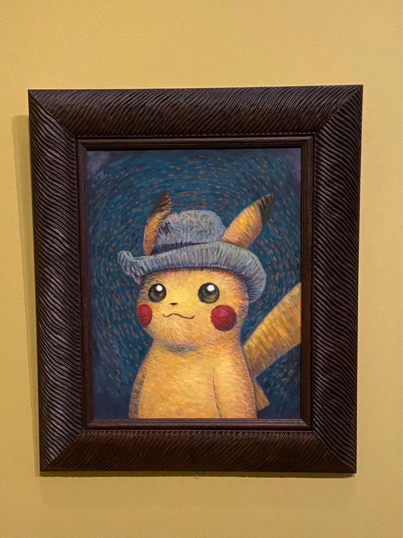 新品・美品・希少】ゴッホピカチュウ キャンバス ポケモンゴッホ展