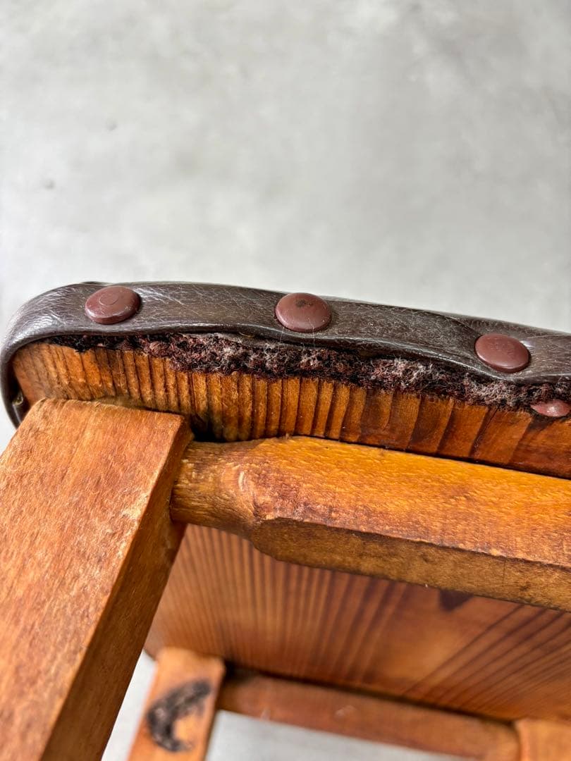 ヴィンテージ 木製スツール ｜クラシック 古家具