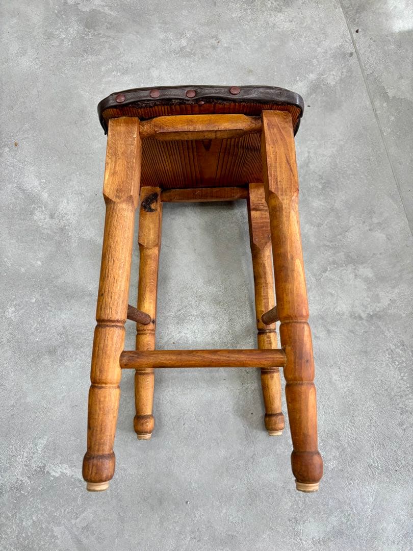 ヴィンテージ 木製スツール ｜クラシック 古家具