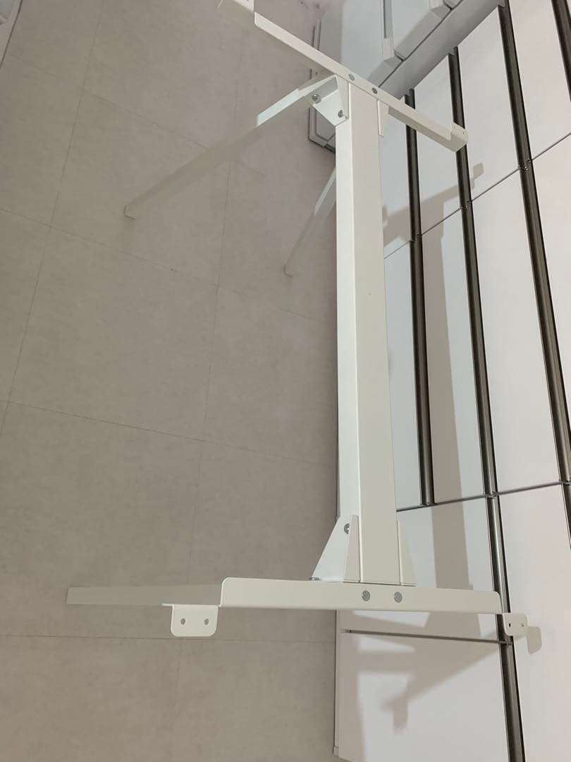 ホワイト パソコンデスクスタンド 脚のみ