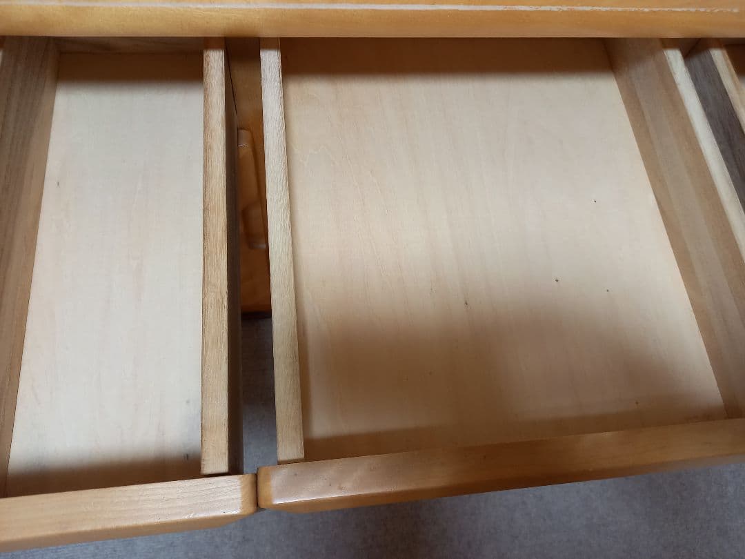 【セット商品】ミズメザクラ　ドレッサー三面鏡　ナチュラル　カントリー　天然木