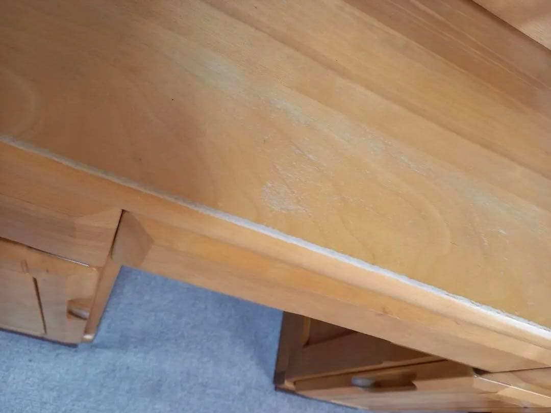 【セット商品】ミズメザクラ　ドレッサー三面鏡　ナチュラル　カントリー　天然木