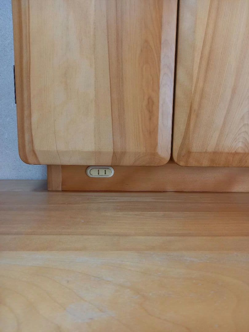 【セット商品】ミズメザクラ　ドレッサー三面鏡　ナチュラル　カントリー　天然木