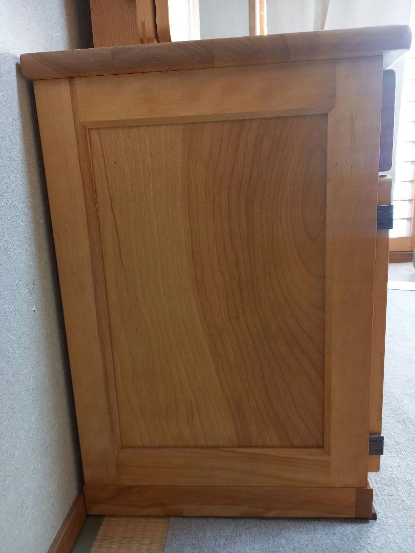 【セット商品】ミズメザクラ　ドレッサー三面鏡　ナチュラル　カントリー　天然木