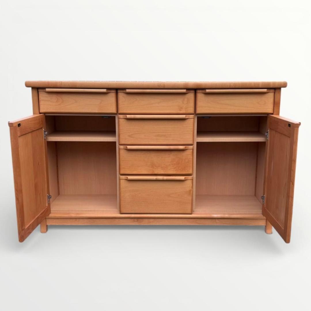 橋詰家具 サイドボード チェスト キャビネット 天然木 北欧デザイン