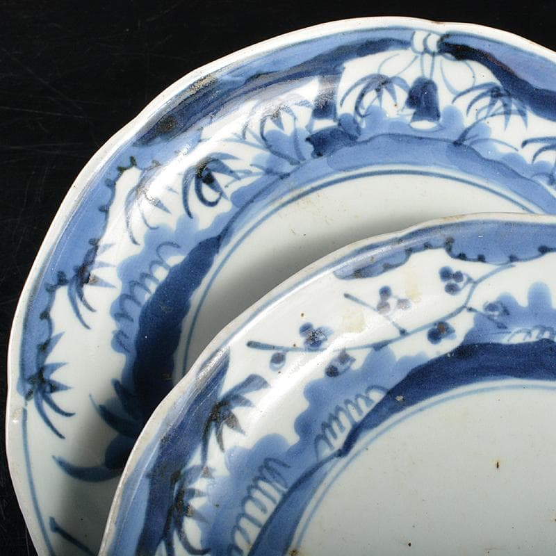 伊万里焼 古伊万里 染付 松竹梅文 皿 八客 V R5169 - メルカリ