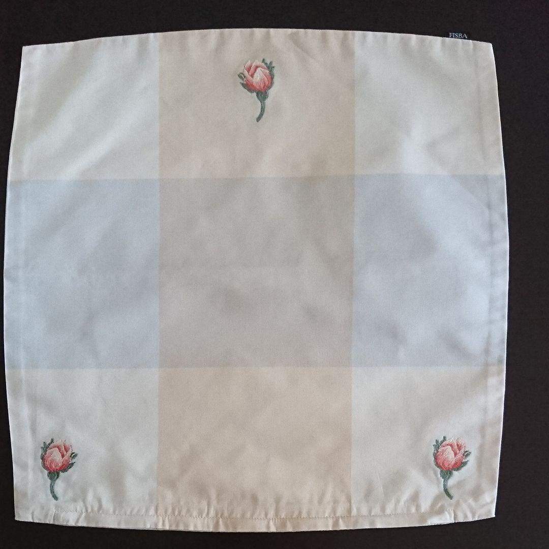 フィスバ（FISBA)クッションカバー　２枚　オレンジ系花