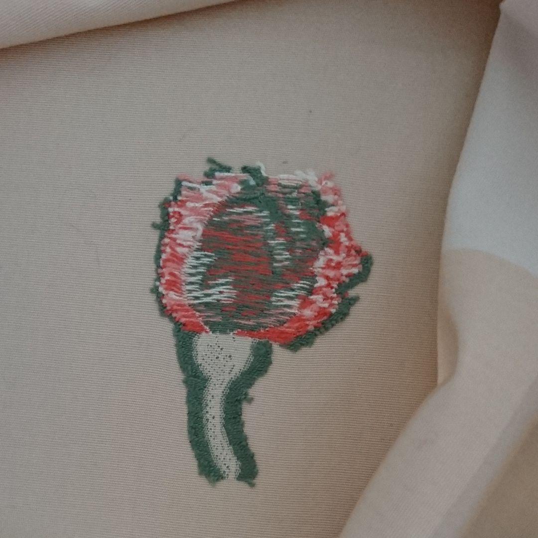 フィスバ（FISBA)クッションカバー　２枚　オレンジ系花