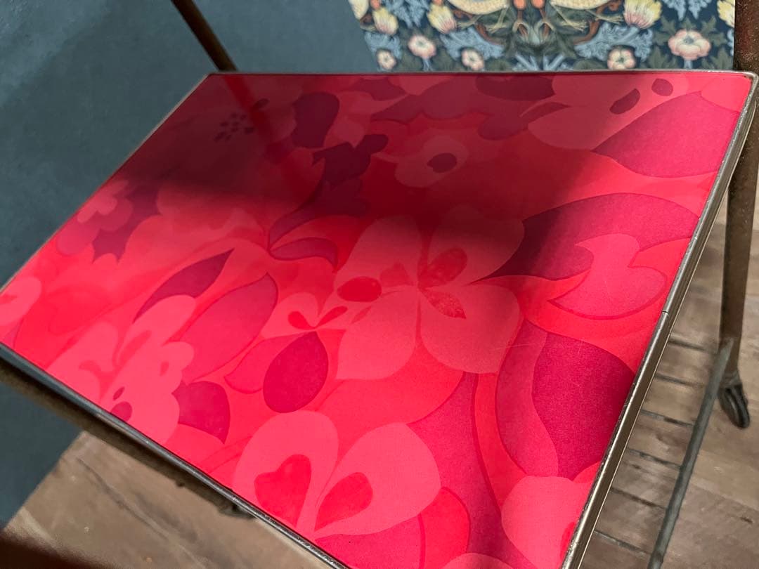 キッチンワゴン 昭和レトロ レトロポップ 当時物 インテリア 花柄