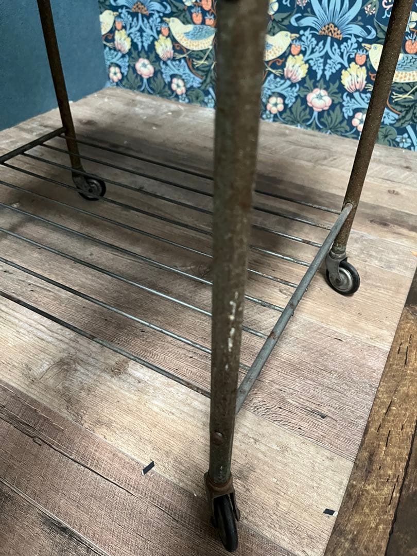 キッチンワゴン 昭和レトロ レトロポップ 当時物 インテリア 花柄