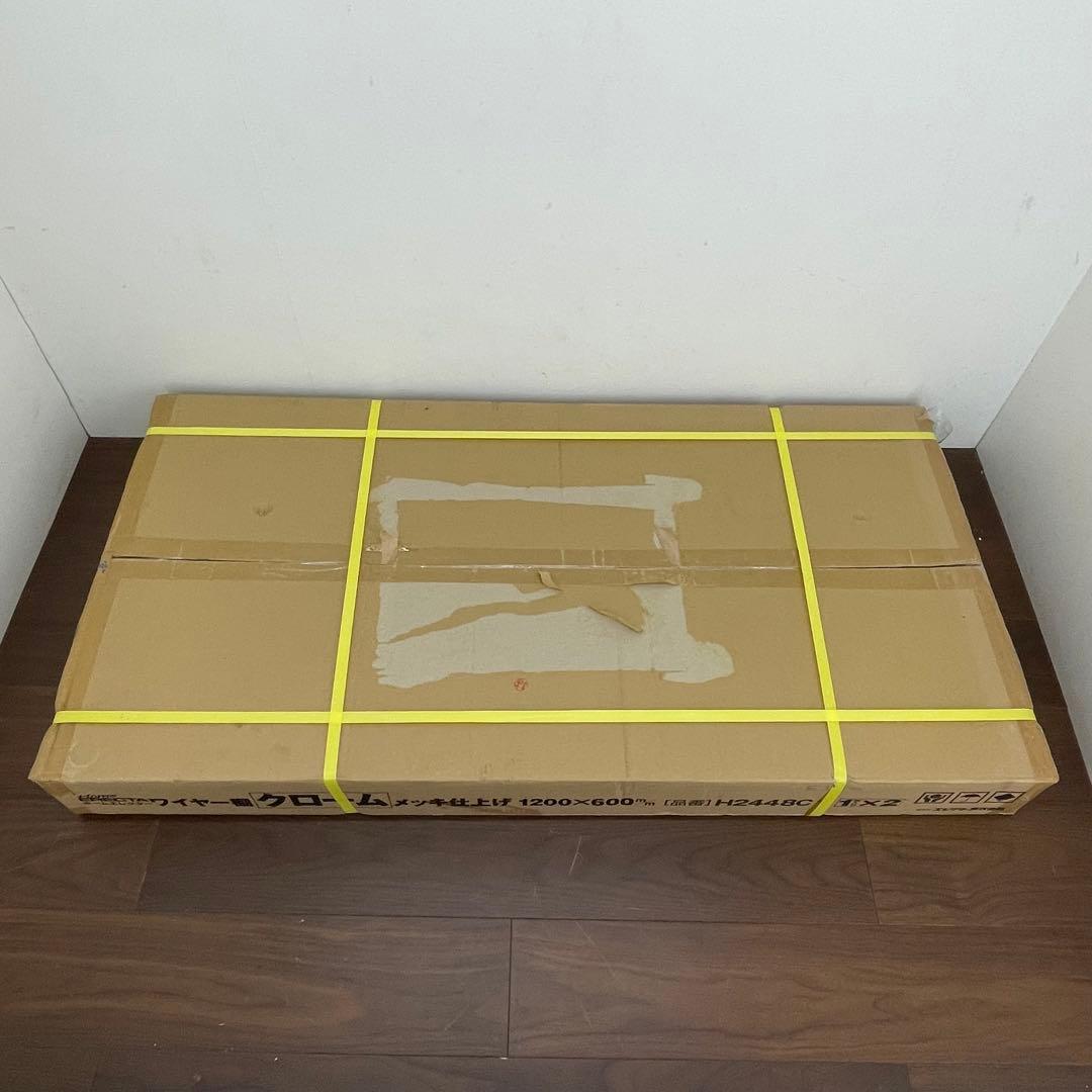 新品未開封 エレクター ワイヤー棚 クローム 1200×600 H2448C1