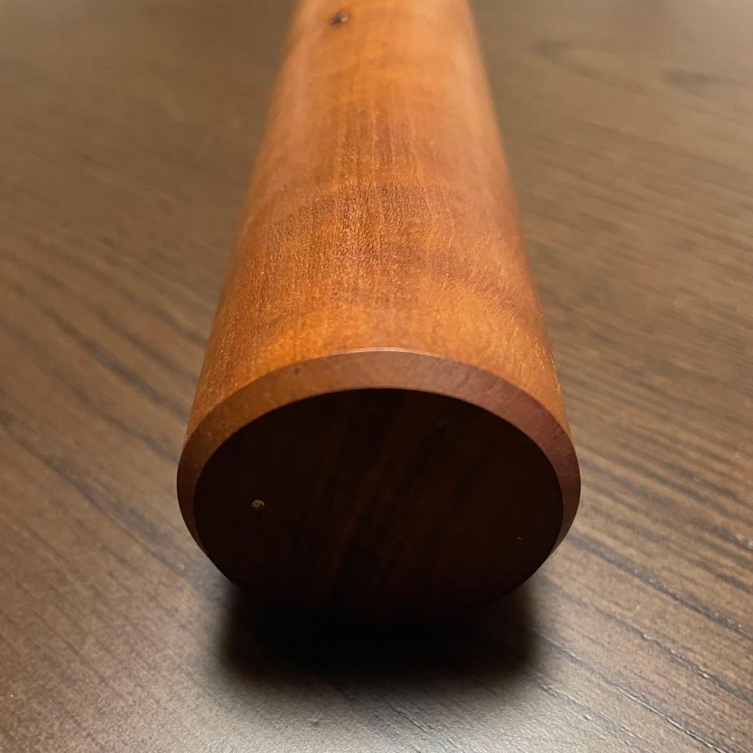 銘木 めん棒 (約)76.5cm(φ42mm)木製めん棒 蕎麦打ち オーダー品