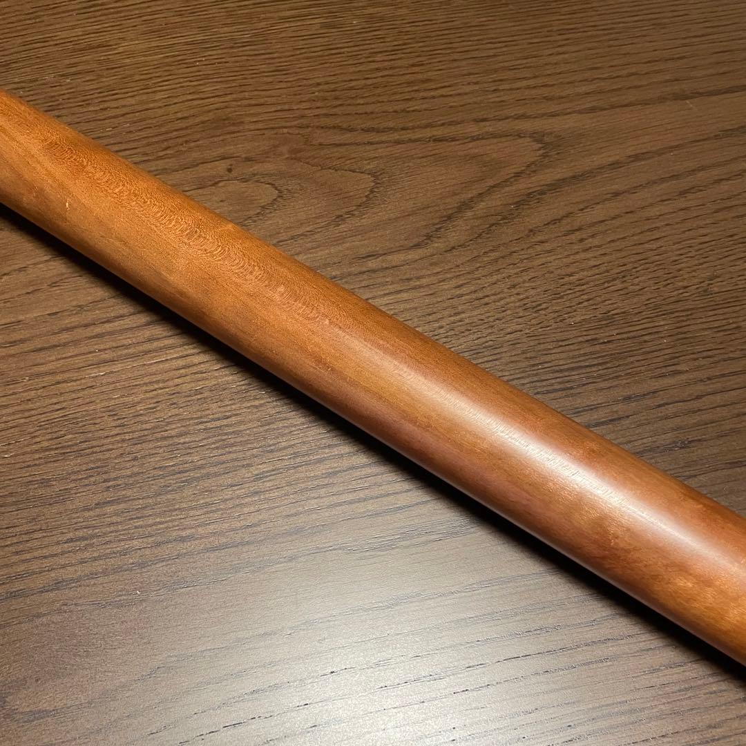 銘木 めん棒 (約)76.5cm(φ42mm)木製めん棒 蕎麦打ち オーダー品