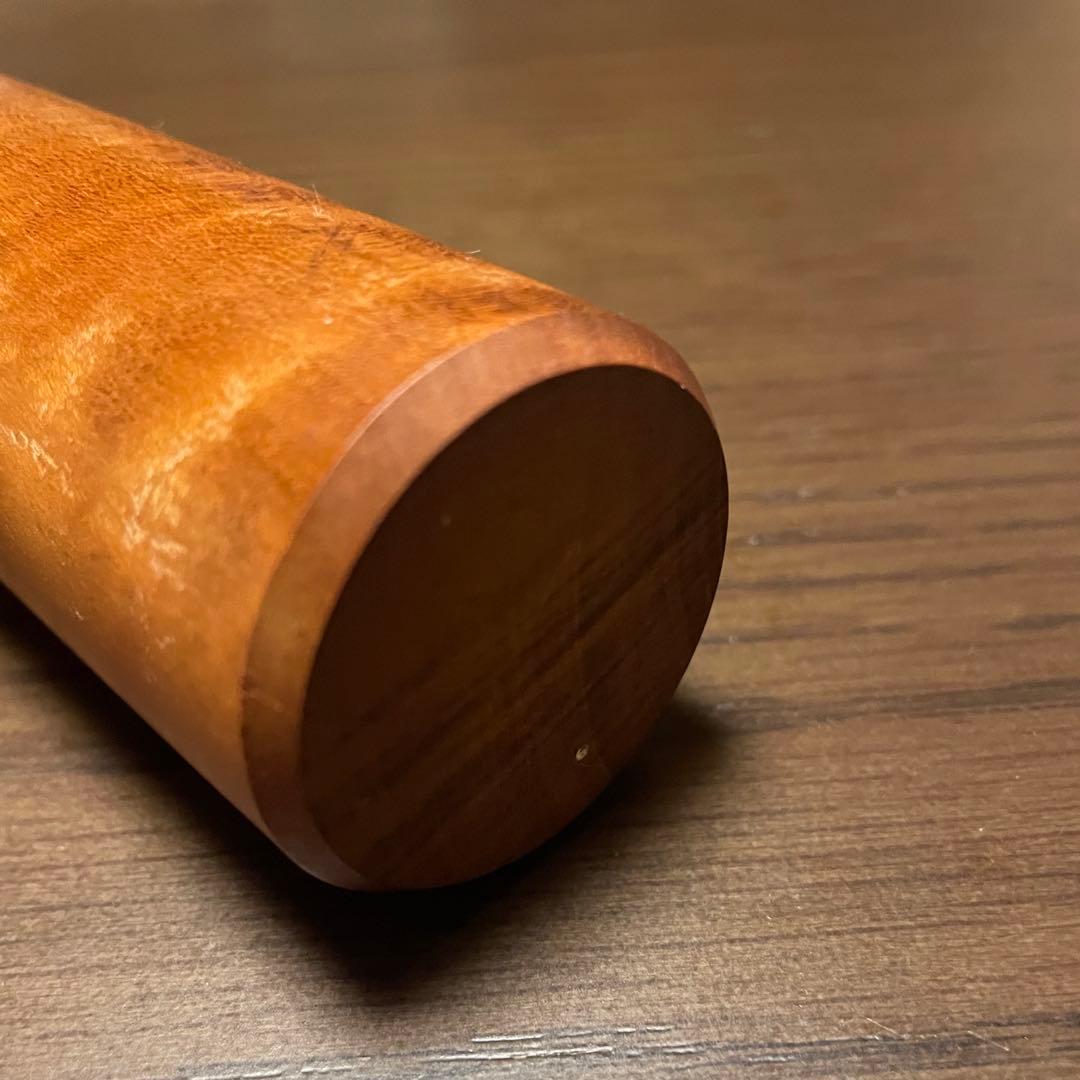 銘木 めん棒 (約)76.5cm(φ42mm)木製めん棒 蕎麦打ち オーダー品