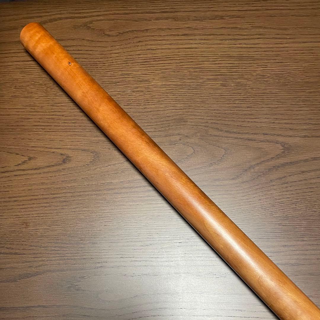 銘木 めん棒 (約)76.5cm(φ42mm)木製めん棒 蕎麦打ち オーダー品