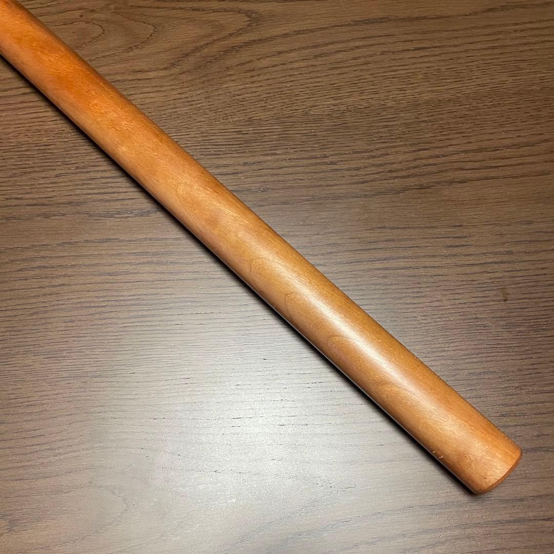 銘木 めん棒 (約)76.5cm(φ42mm)木製めん棒 蕎麦打ち オーダー品