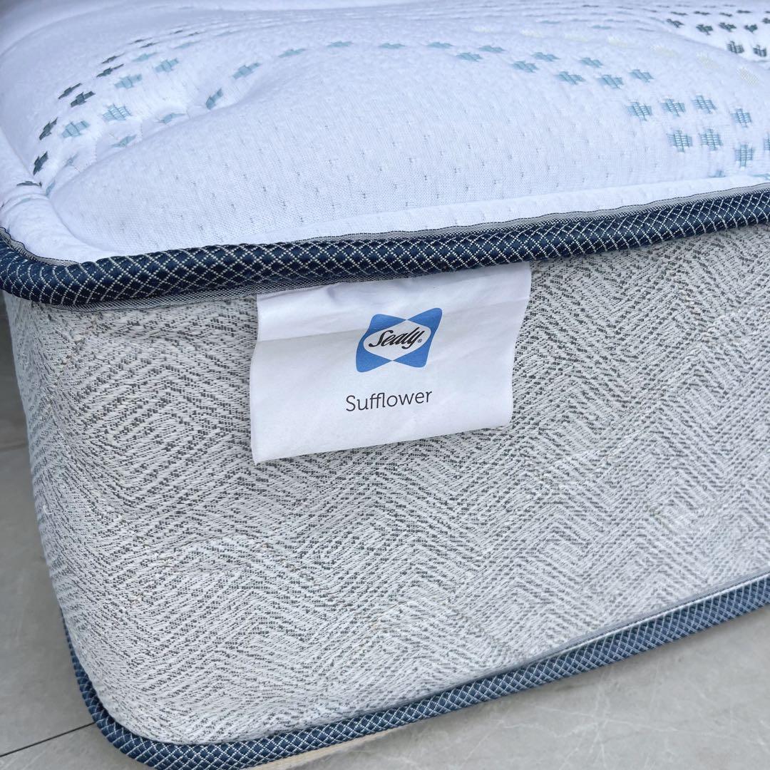 取付無料！シーリー サフフラワー 高級 快眠 ポケットコイルシングルマットレス