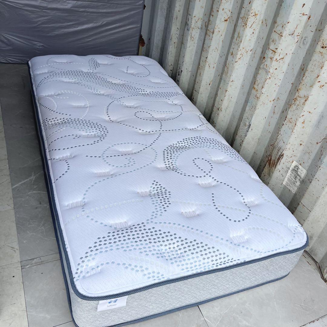 取付無料！シーリー サフフラワー 高級 快眠 ポケットコイルシングルマットレス