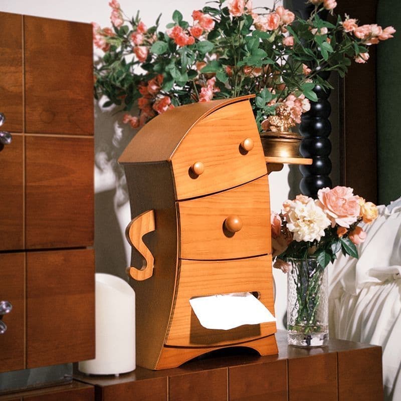 木製キャラクター形状ティッシュボックス