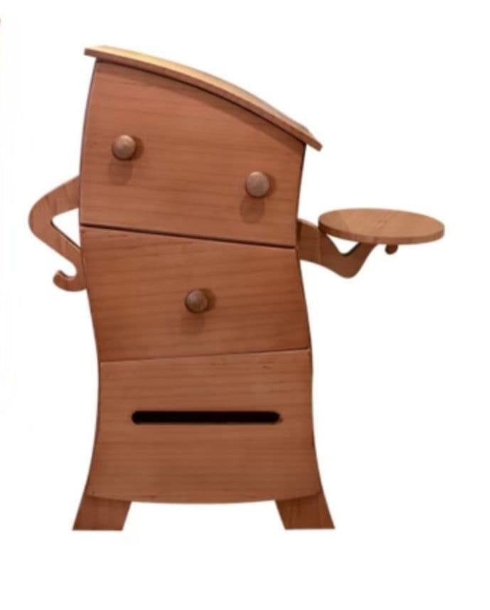 木製キャラクター形状ティッシュボックス