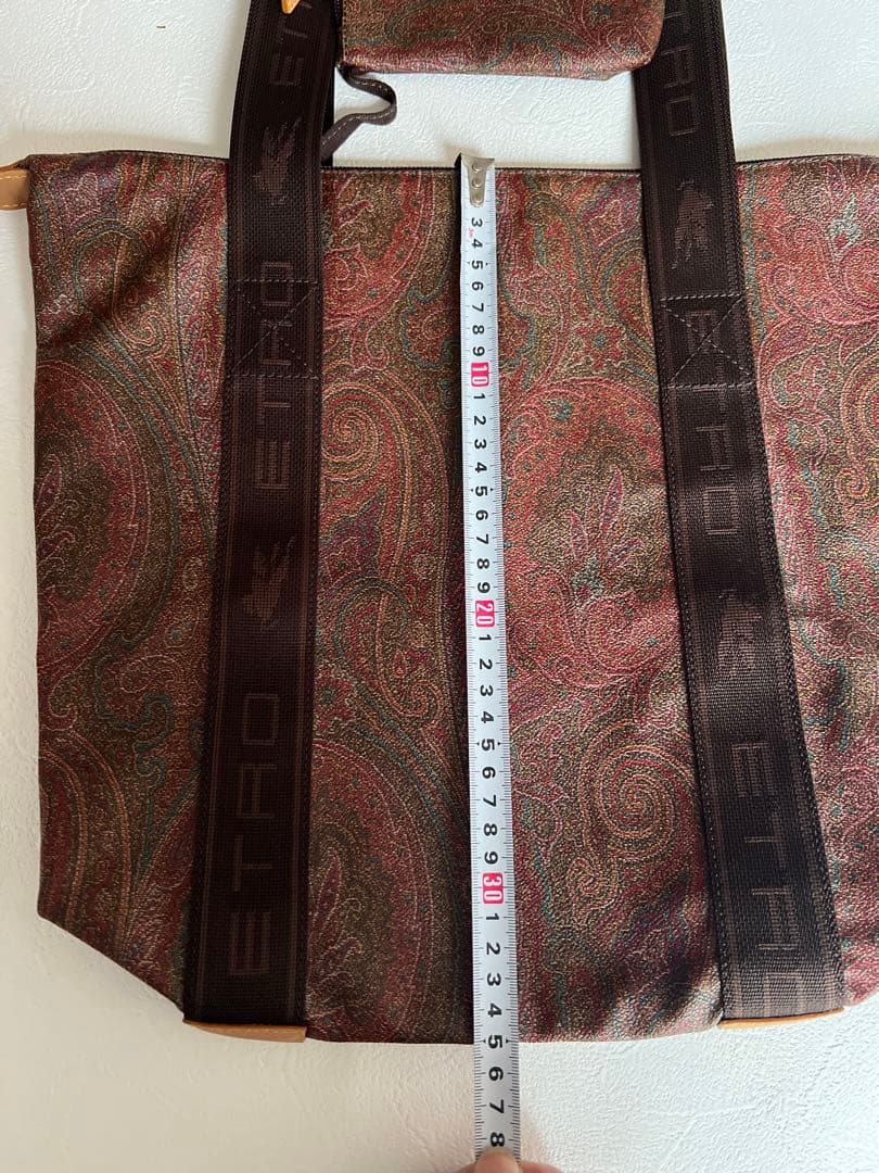 【美品】ETRO エトロ ペイズリー柄 ハンドバッグ（内ポーチ付き）
