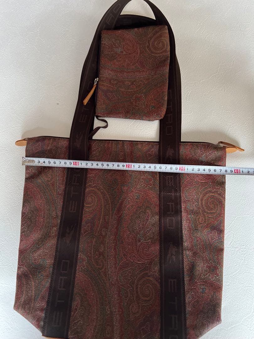 【美品】ETRO エトロ ペイズリー柄 ハンドバッグ（内ポーチ付き）