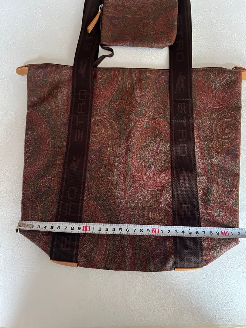 【美品】ETRO エトロ ペイズリー柄 ハンドバッグ（内ポーチ付き）