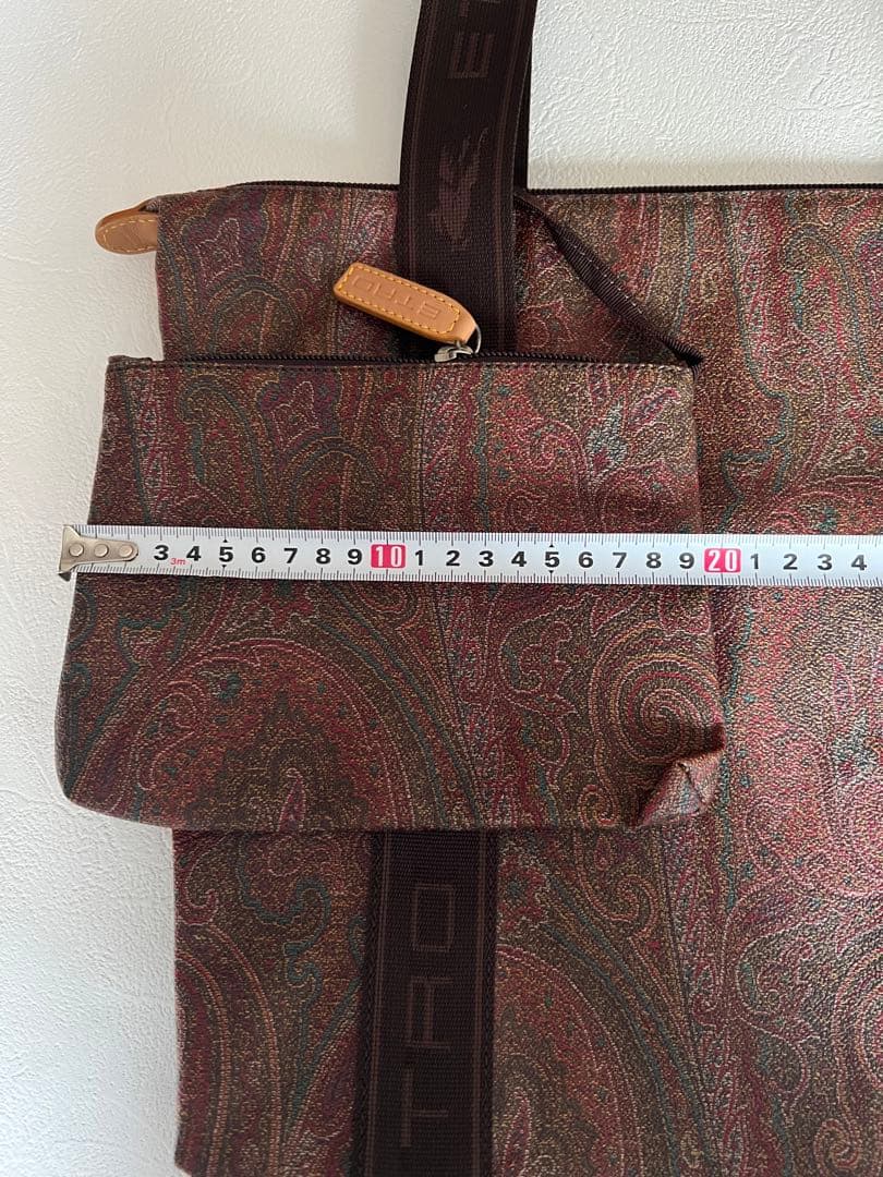 【美品】ETRO エトロ ペイズリー柄 ハンドバッグ（内ポーチ付き）