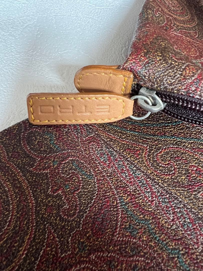 【美品】ETRO エトロ ペイズリー柄 ハンドバッグ（内ポーチ付き）