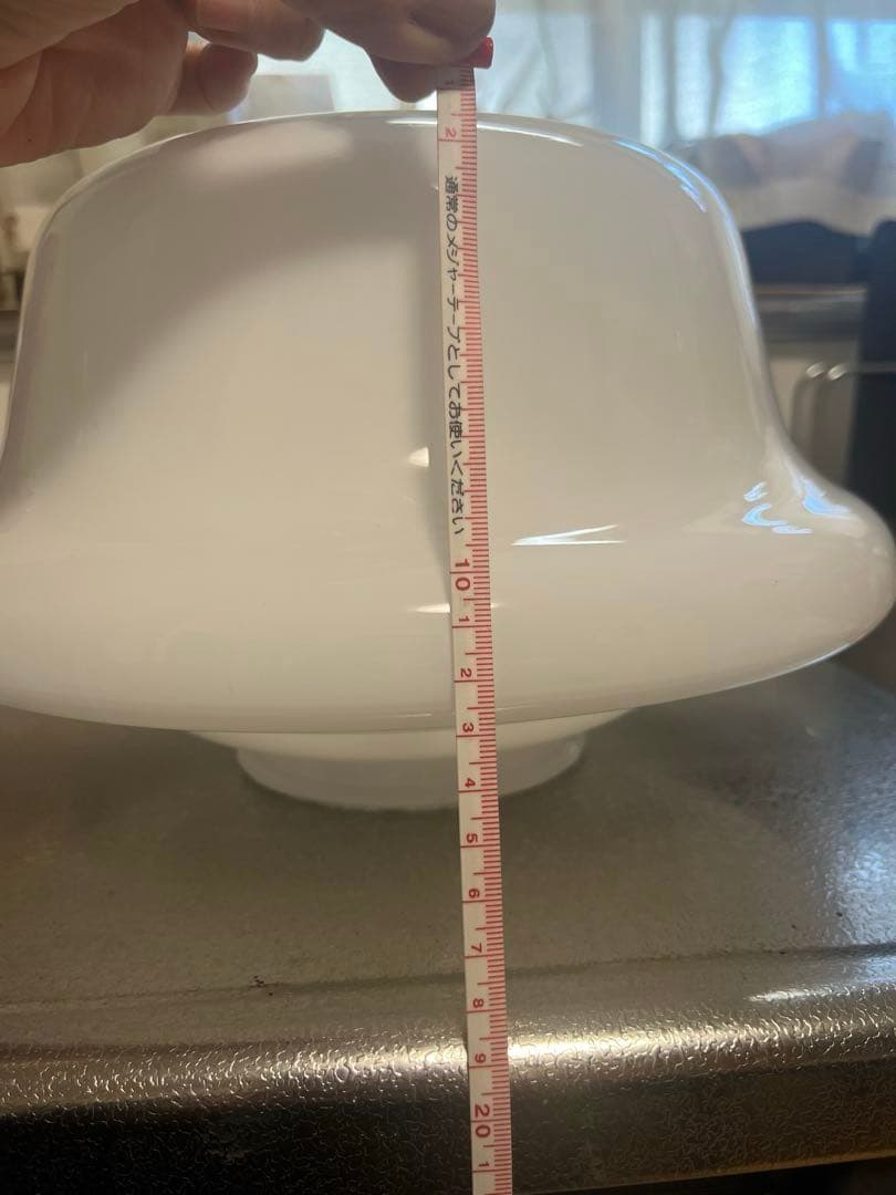 乳白ガラスランプシェード Φ30cm アンティーク風