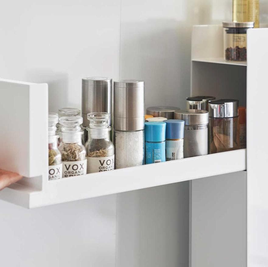 【定価15950円】tower 隠せる調味料ラック タワー 2段 ホワイト