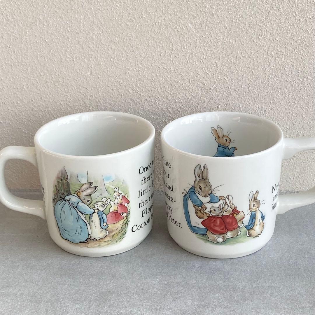 【未使用】美品  ピーターラビット　食器セット　英国製　旧刻印