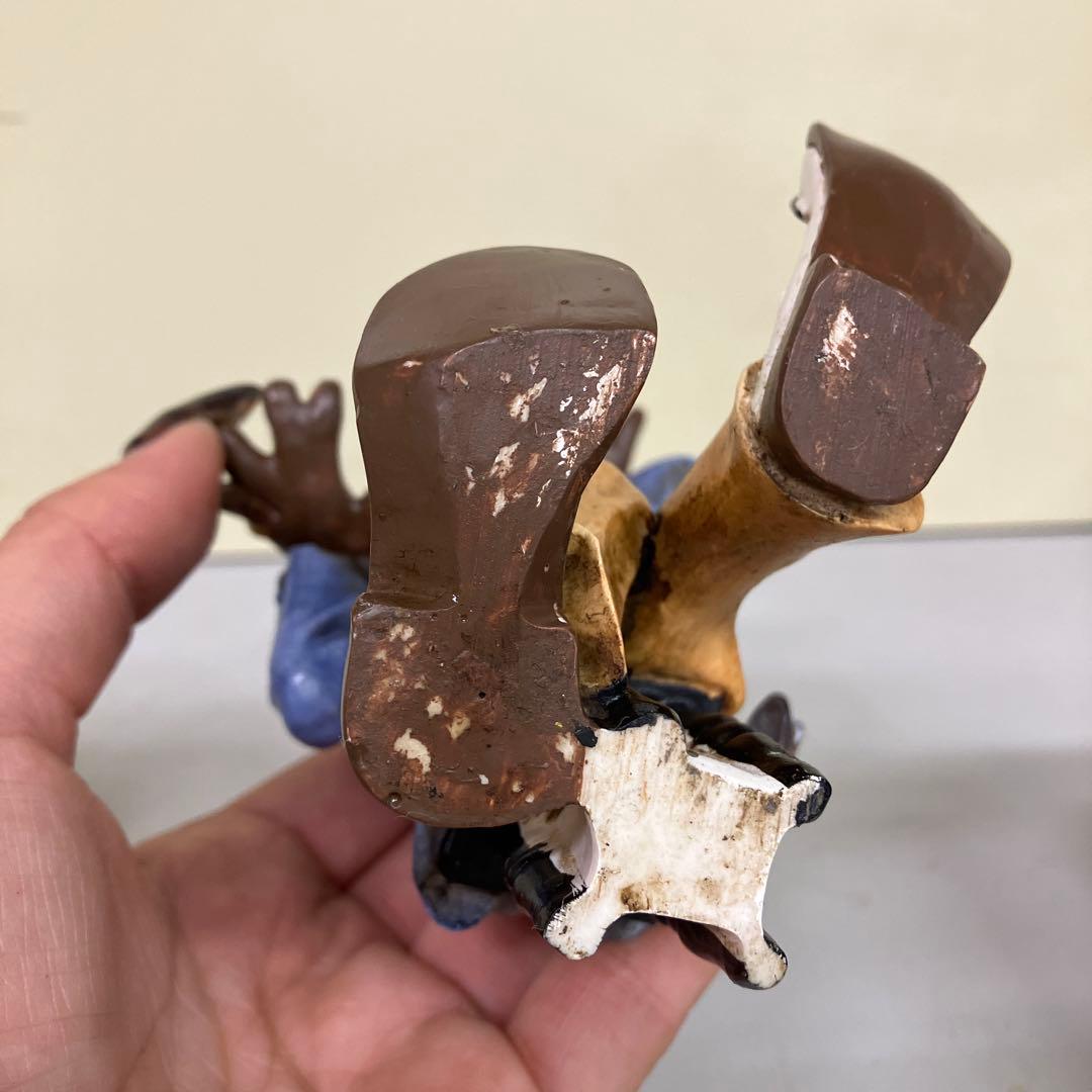 E-4 黒人ジャズバンド フィギュア 6体セット 楽器付き 置物 陽気な音楽隊