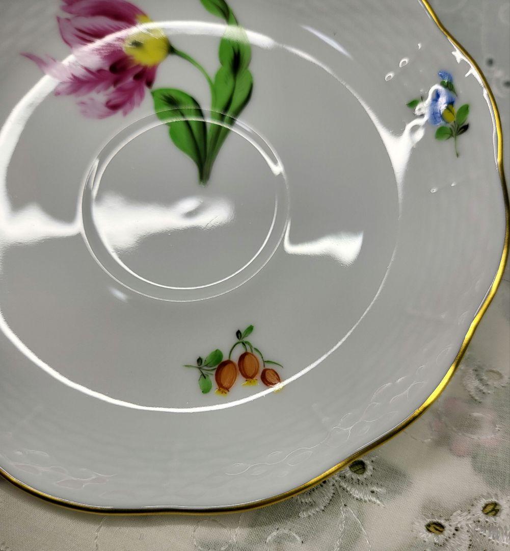 美品✨ヘレンド バコニーの春 ピンクのチューリップ カップ、シュガー2点