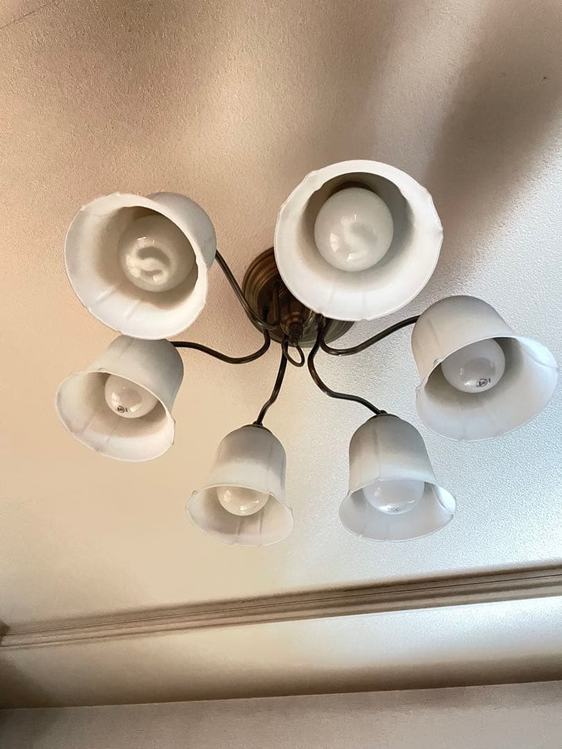 シンプルモダン6灯シャンデリア