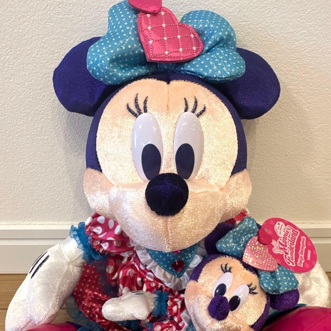 タグ付き】ミニーファンダーランド ぬいぐるみ ぬいぐるみバッジ