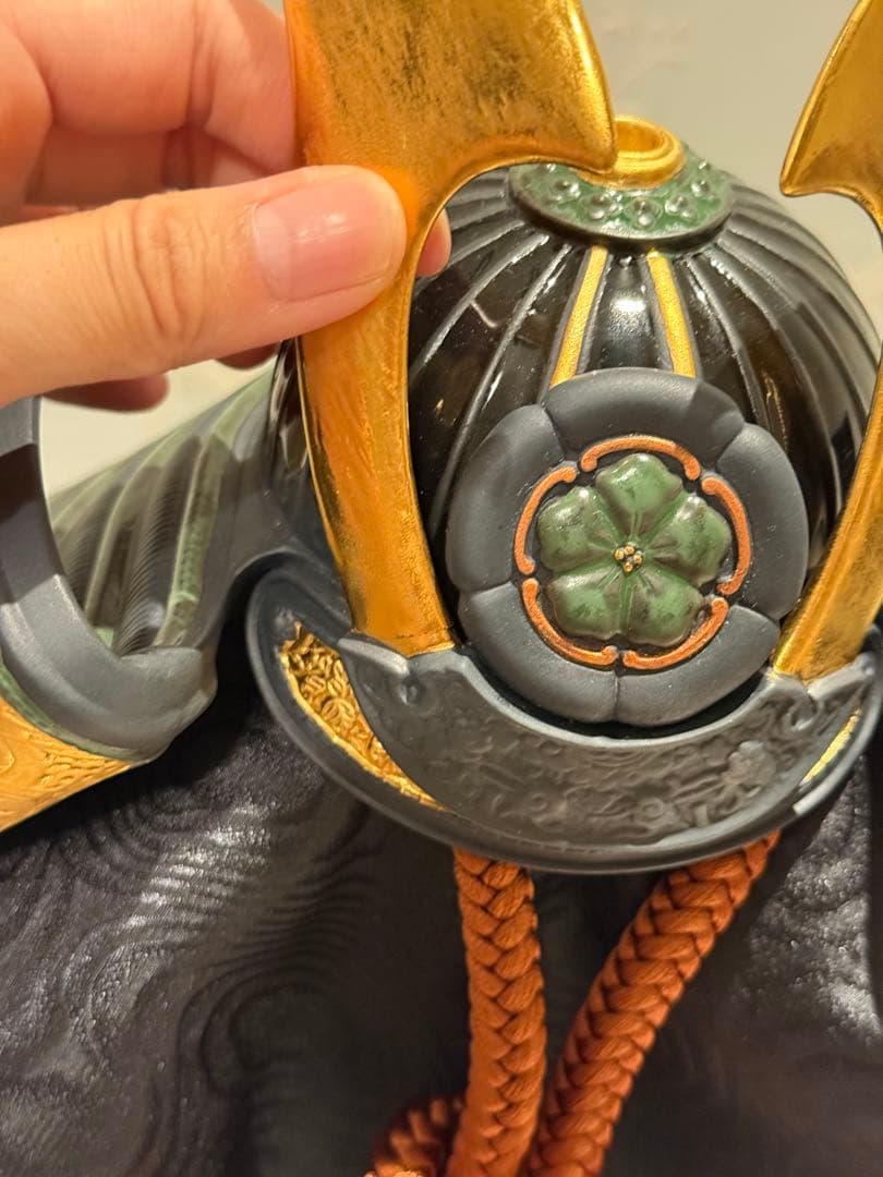 リヤドロ　兜　節句に　ガラスケース付き　難あり　価格交渉OK