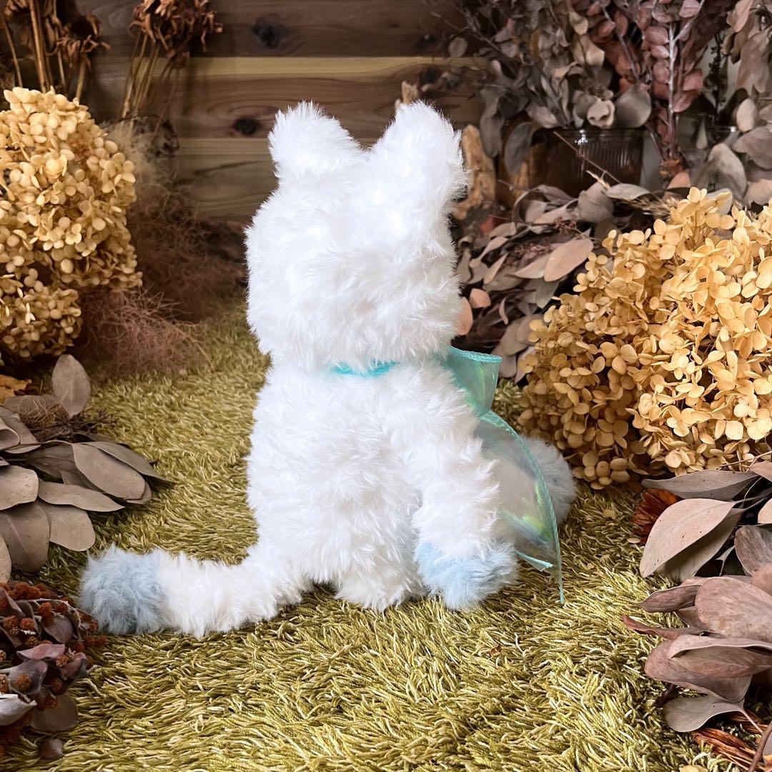 【sample】　あみぐるみ　オーダーメイド　ぬいぐるみ　アートドール　猫　白猫