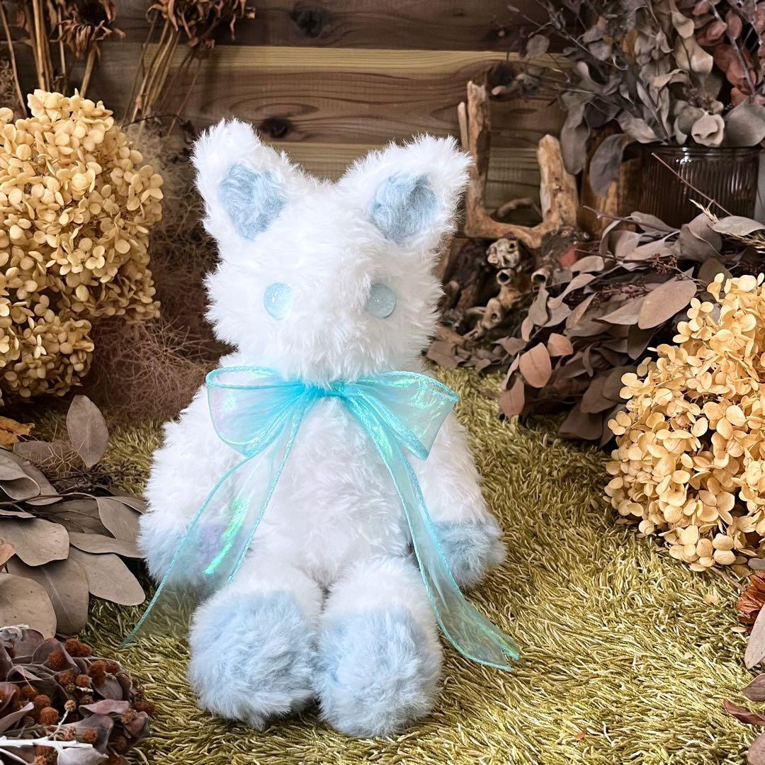 【sample】　あみぐるみ　オーダーメイド　ぬいぐるみ　アートドール　猫　白猫