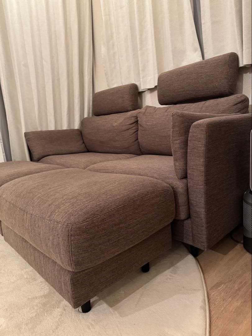 定価25%オフ、美品】ニトリ 3人用布張りソファセットCA10DR-DMO - メルカリ